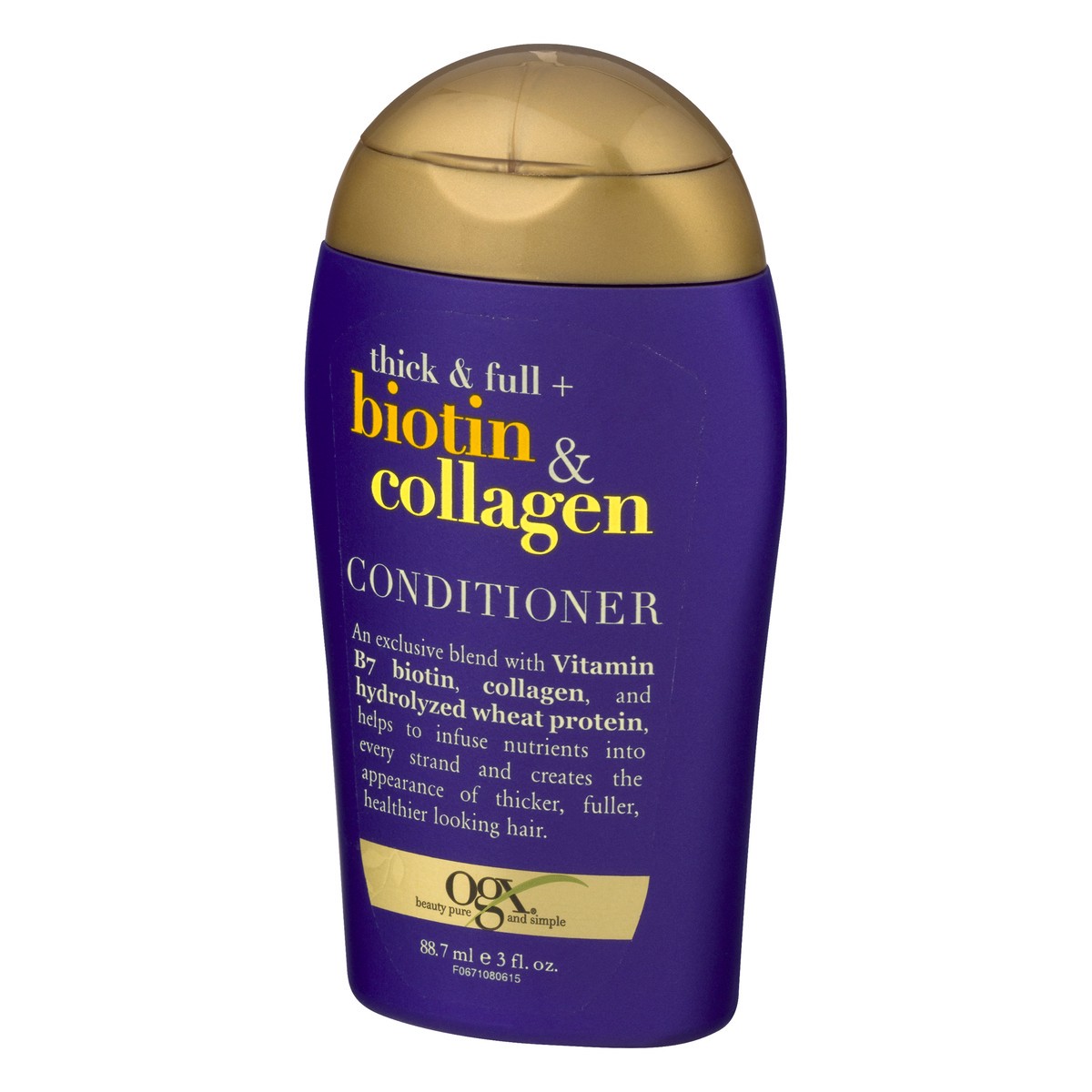 slide 9 of 10, OGX Biotin & Collagen Thick & Full Conditioner 3 oz, 3 oz