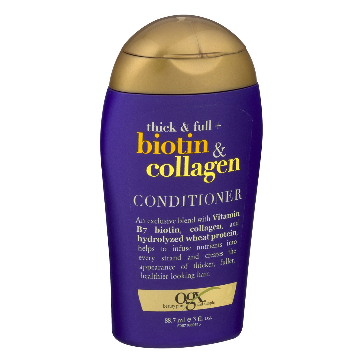 slide 1 of 10, OGX Biotin & Collagen Thick & Full Conditioner 3 oz, 3 oz