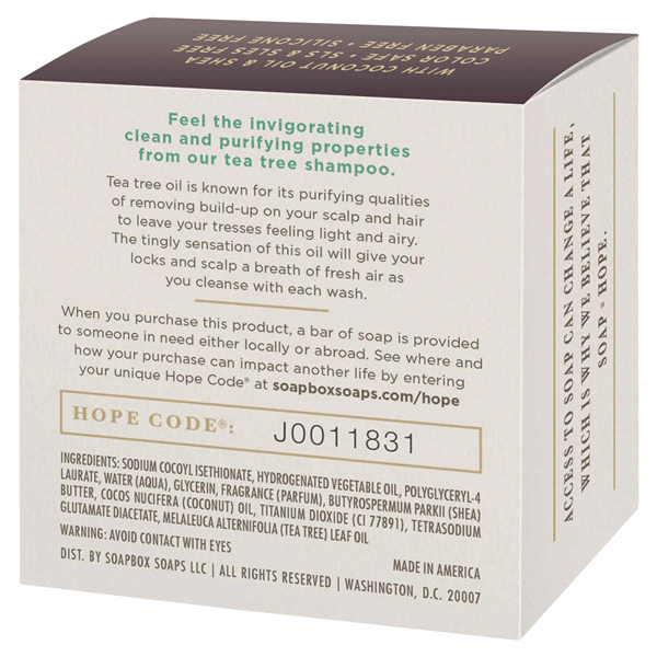 slide 4 of 5, SoapBox Tea Tree Clean & Purify Shampoo Bar, 3.1 oz