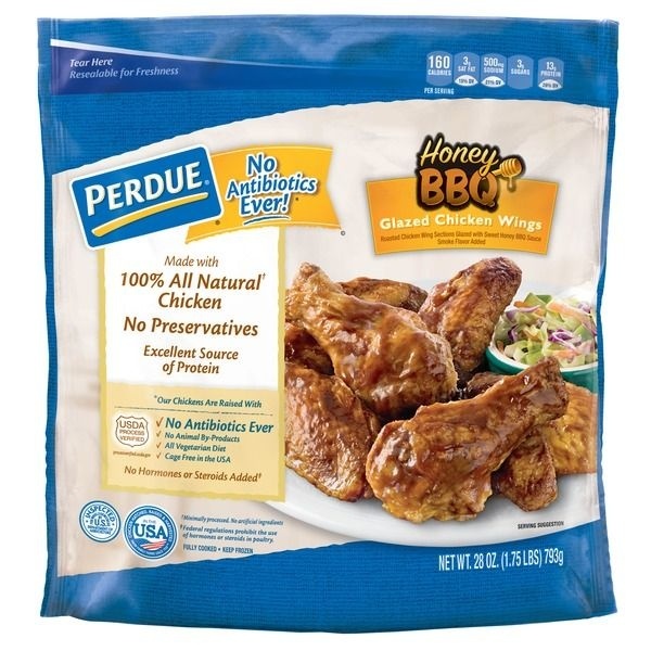 slide 1 of 1, Perdue Honey BBQ Glazed Chicken Wings, 28 oz