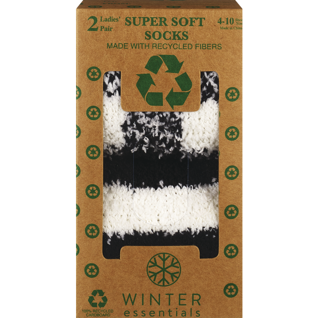 slide 1 of 1, PARIS ACCESSORIES 2Pk Cozy Ankle Socks- Recycled Yarn, 2 ct