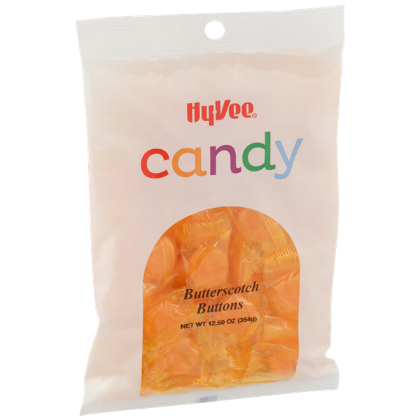 slide 1 of 1, Hy-vee Butterscotch Buttons Candy, 12.5 oz