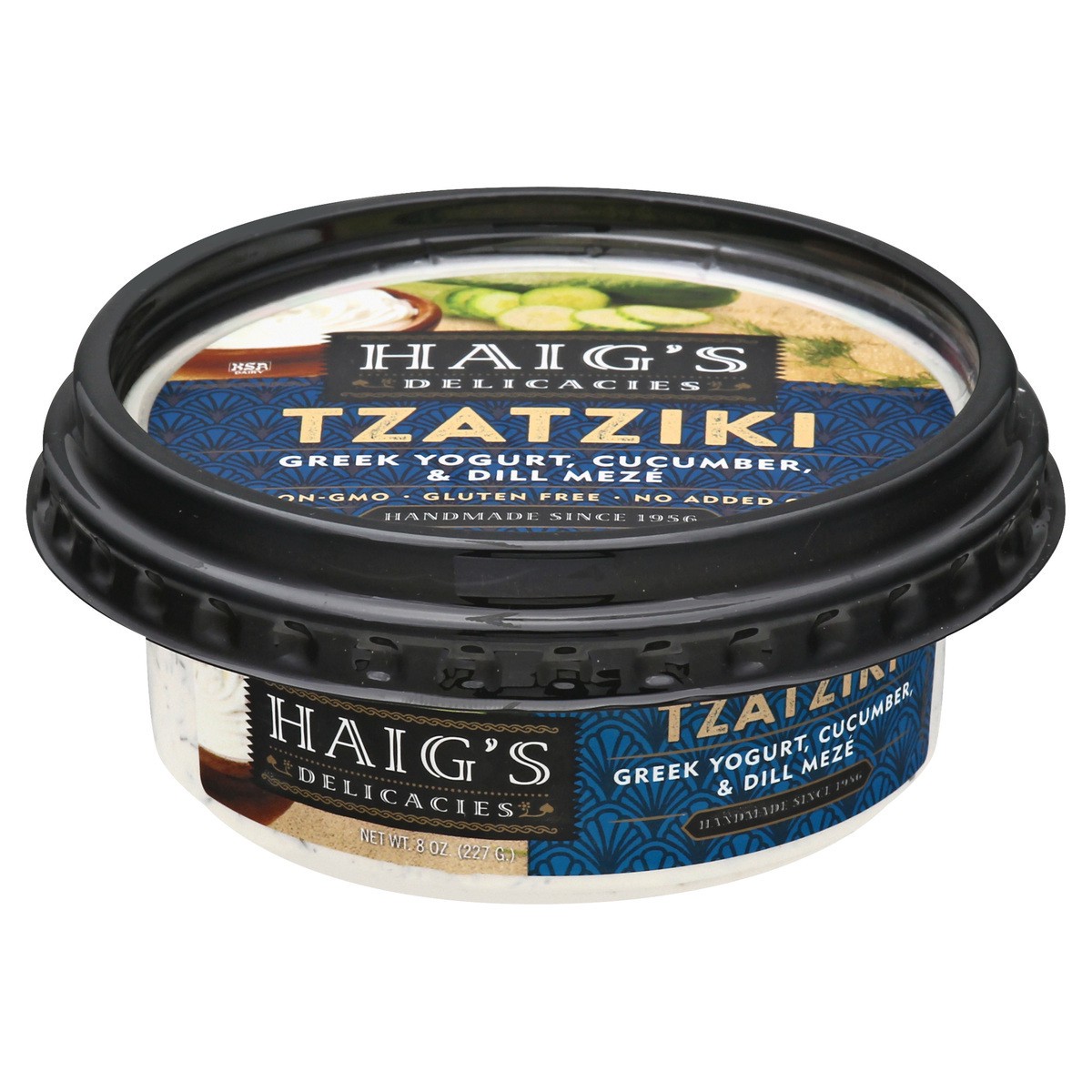 slide 1 of 9, Haig's Greek Yogurt, Cucumber, & Dill Meze Tzatziki 8 oz, 8 oz