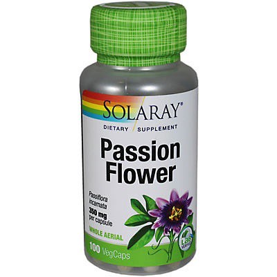 slide 1 of 1, Solaray Passion Flower Capsules, 100 ct