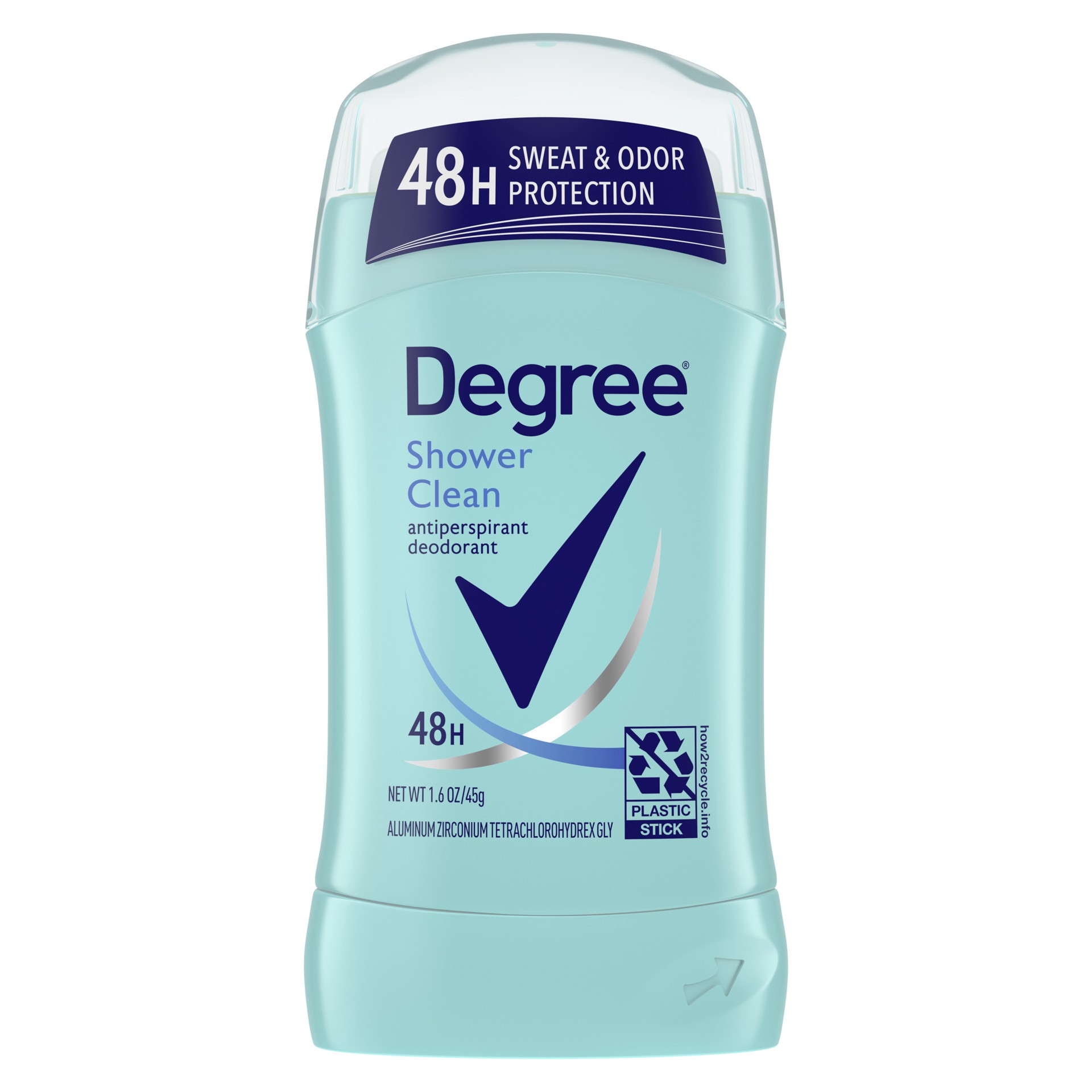 slide 1 of 3, Degree Antiperspirant Deodorant Shower Clean, 1.6 oz, 1.6 oz