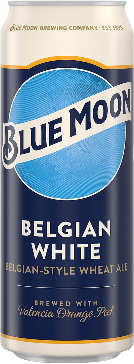 slide 7 of 8, Blue Moon Belgian White Ale 24 Oz Can, 24 fl oz