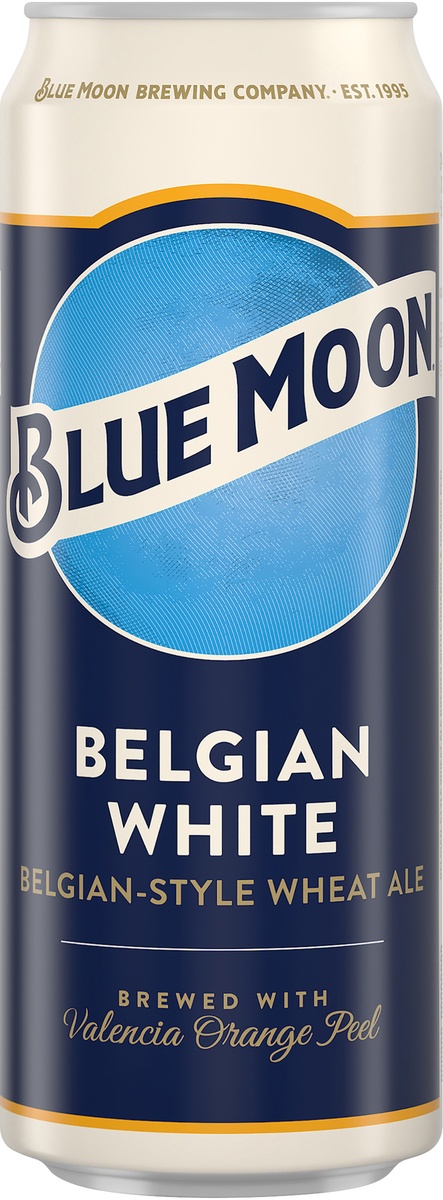 slide 8 of 8, Blue Moon Belgian White Ale 24 Oz Can, 24 fl oz