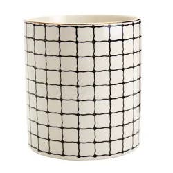 Tabletops Gallery Gold Geo Utensil Crock - Grid, 1 ct
