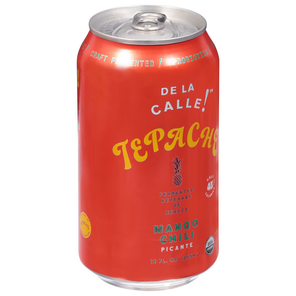 slide 5 of 9, De La Calle! Mango Chili Picante Tepache 12 fl oz, 12 fl oz