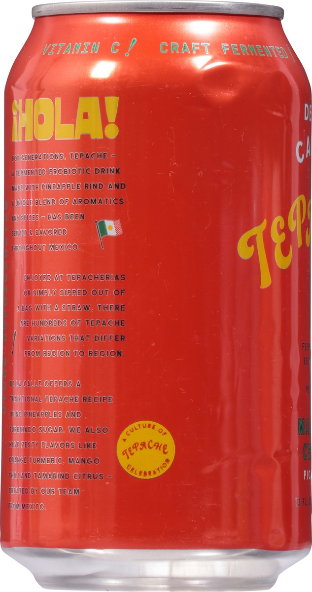 slide 8 of 9, De La Calle! Mango Chili Picante Tepache 12 fl oz, 12 fl oz
