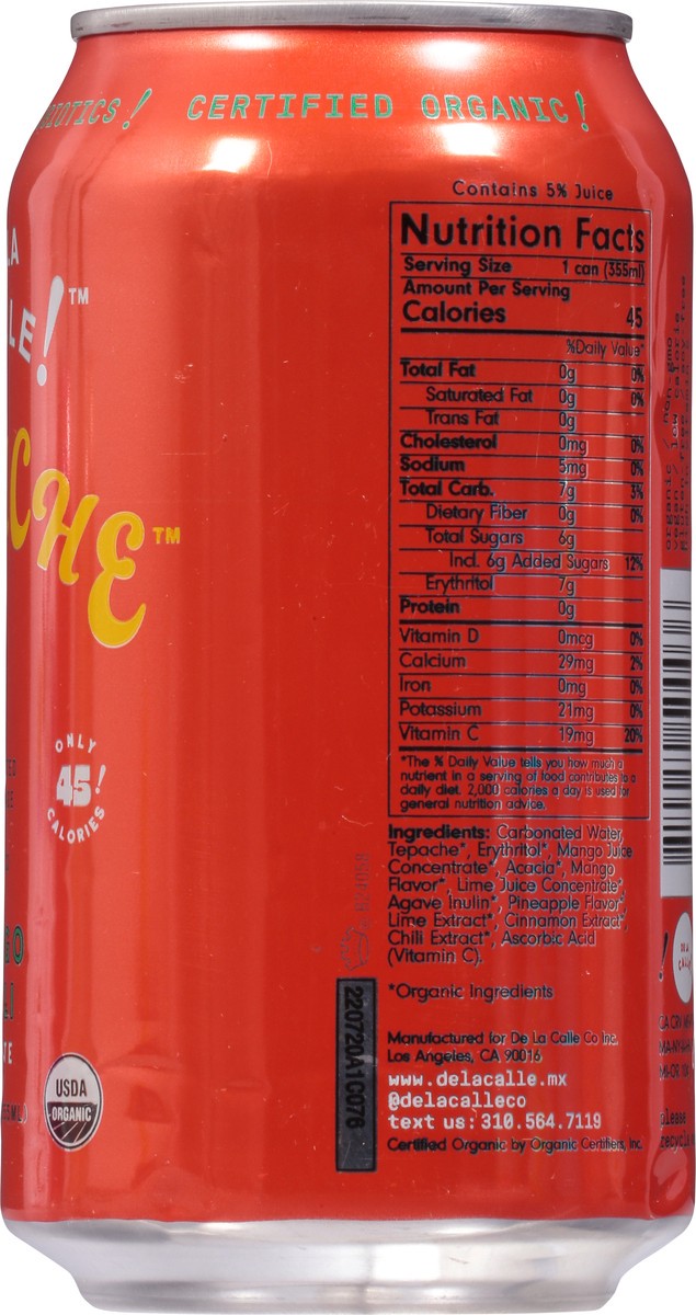 slide 2 of 9, De La Calle! Mango Chili Picante Tepache 12 fl oz, 12 fl oz