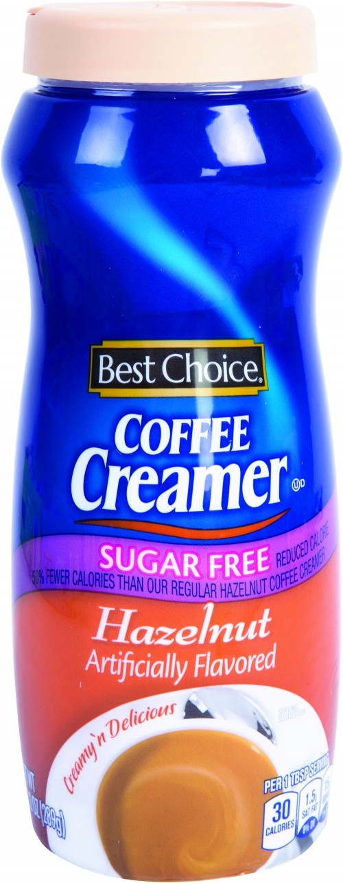 slide 1 of 1, Best Choice Hazelnut Coffee Creamer Sugar Free, 10.2 oz