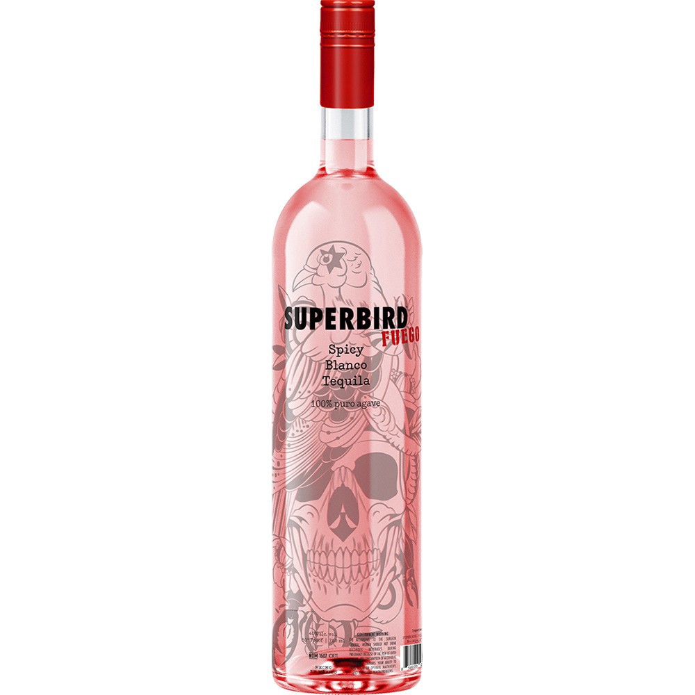 slide 1 of 1, Superbird Tequila Blanco Fuego, 750 ml