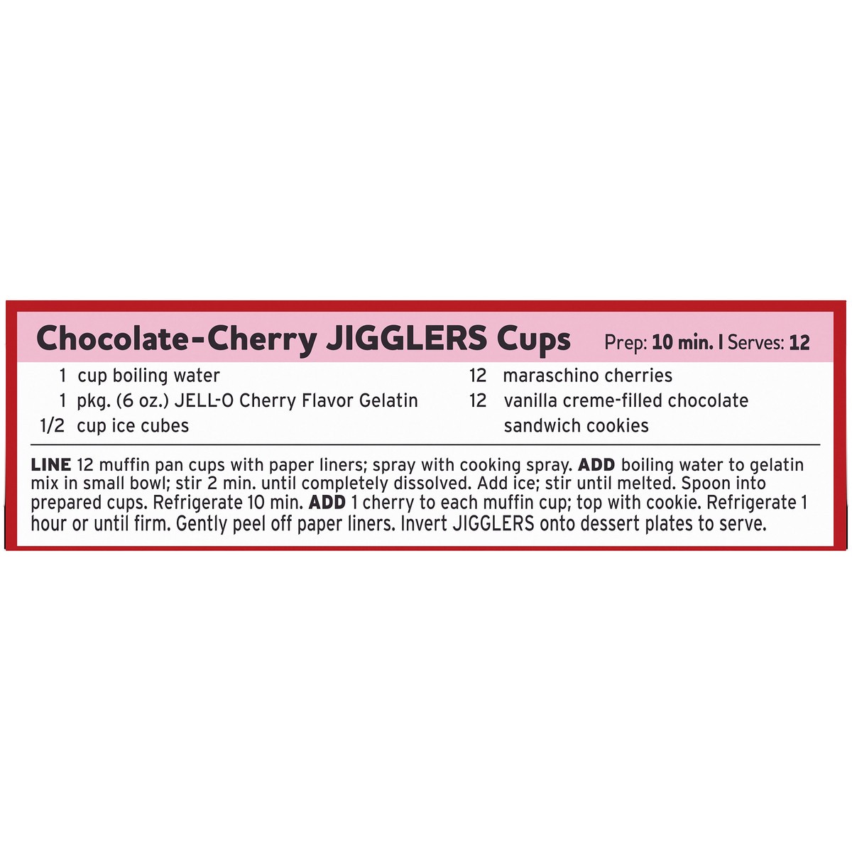 slide 14 of 15, Jell-O Cherry Artificially Flavored Gelatin Dessert Mix, Family Size, 6 oz Box, 6 oz