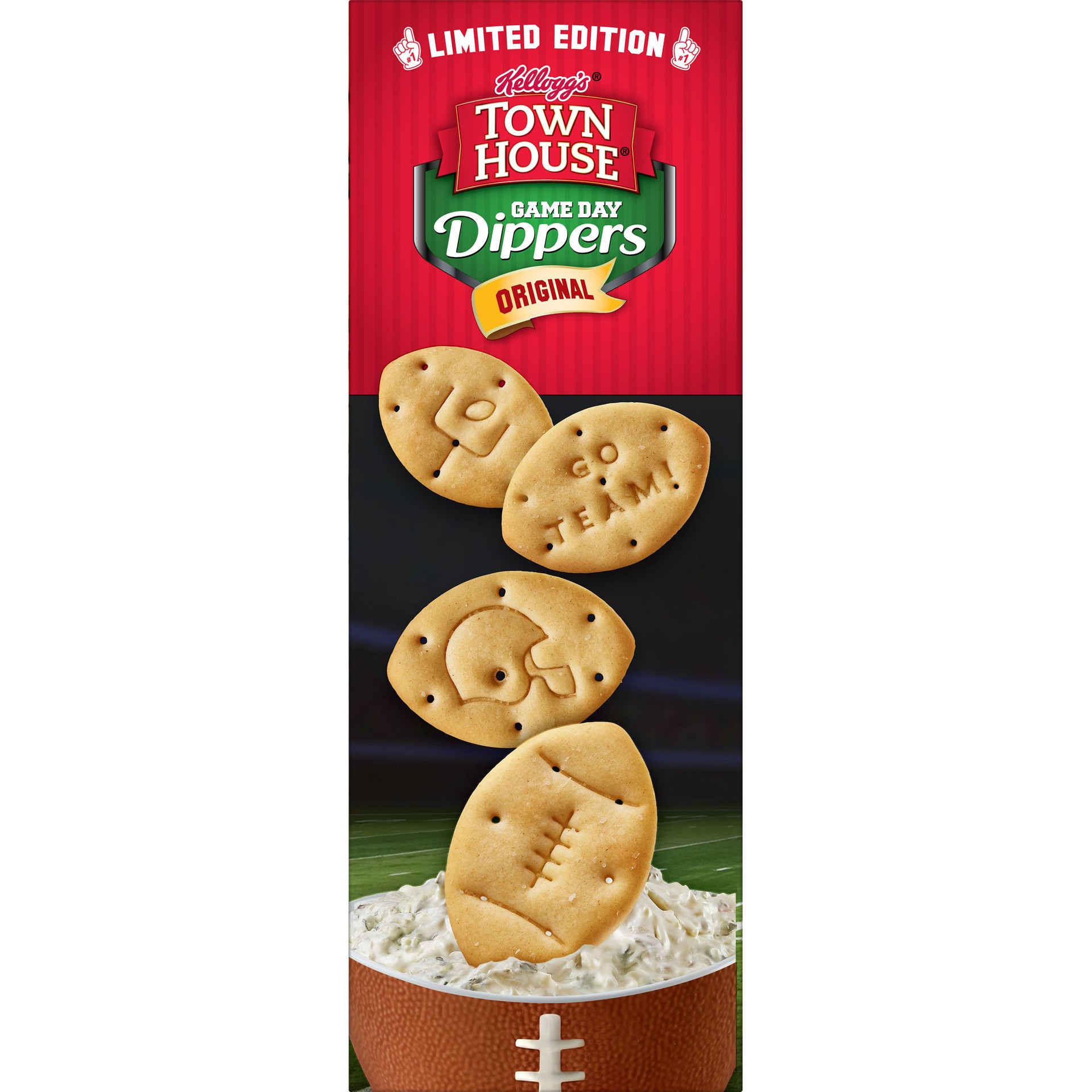 slide 4 of 5, Town House Kellogg's Town House Oven Baked Crackers, Original, 11 oz, 11 oz