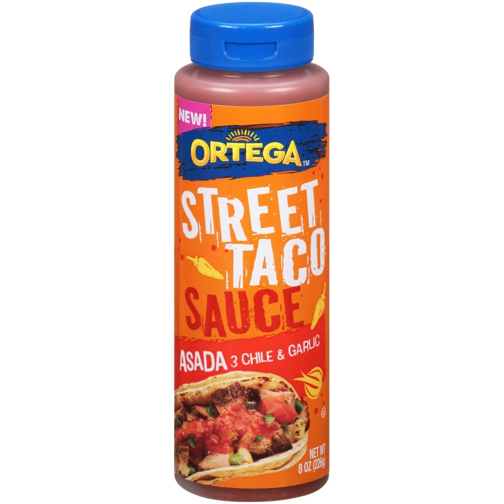 slide 1 of 1, Ortega Street Taco Sauce - Asada (Toasted Three Chili), 8 oz