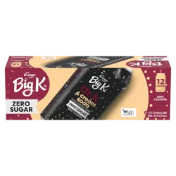 Kroger® Big K® Dr. K & Cream Soda Zero Sugar Cans