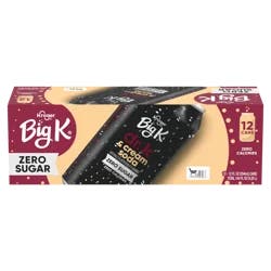 Kroger® Big K® Dr. K & Cream Soda Zero Sugar Cans