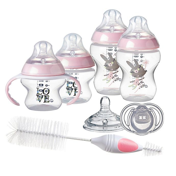 slide 1 of 10, Tommee Tippee Closer to Nature Newborn Starter Set - Pink, 1 ct