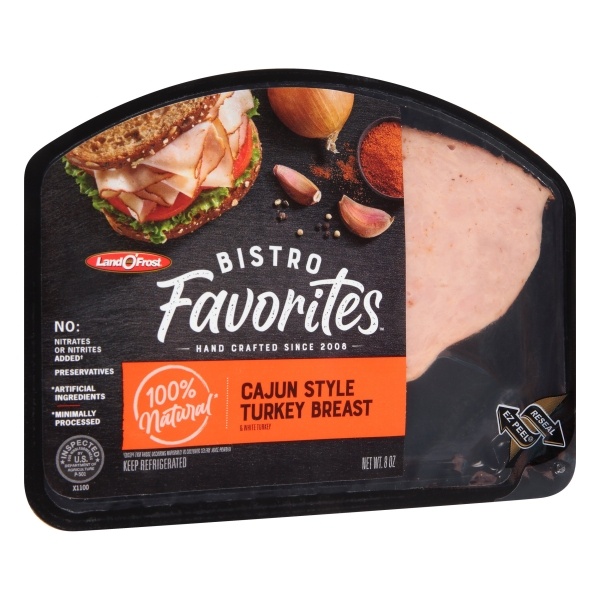 slide 1 of 1, Land O' Frost Bistro Cajun Style Turkey Breast 8Oz, 8 oz