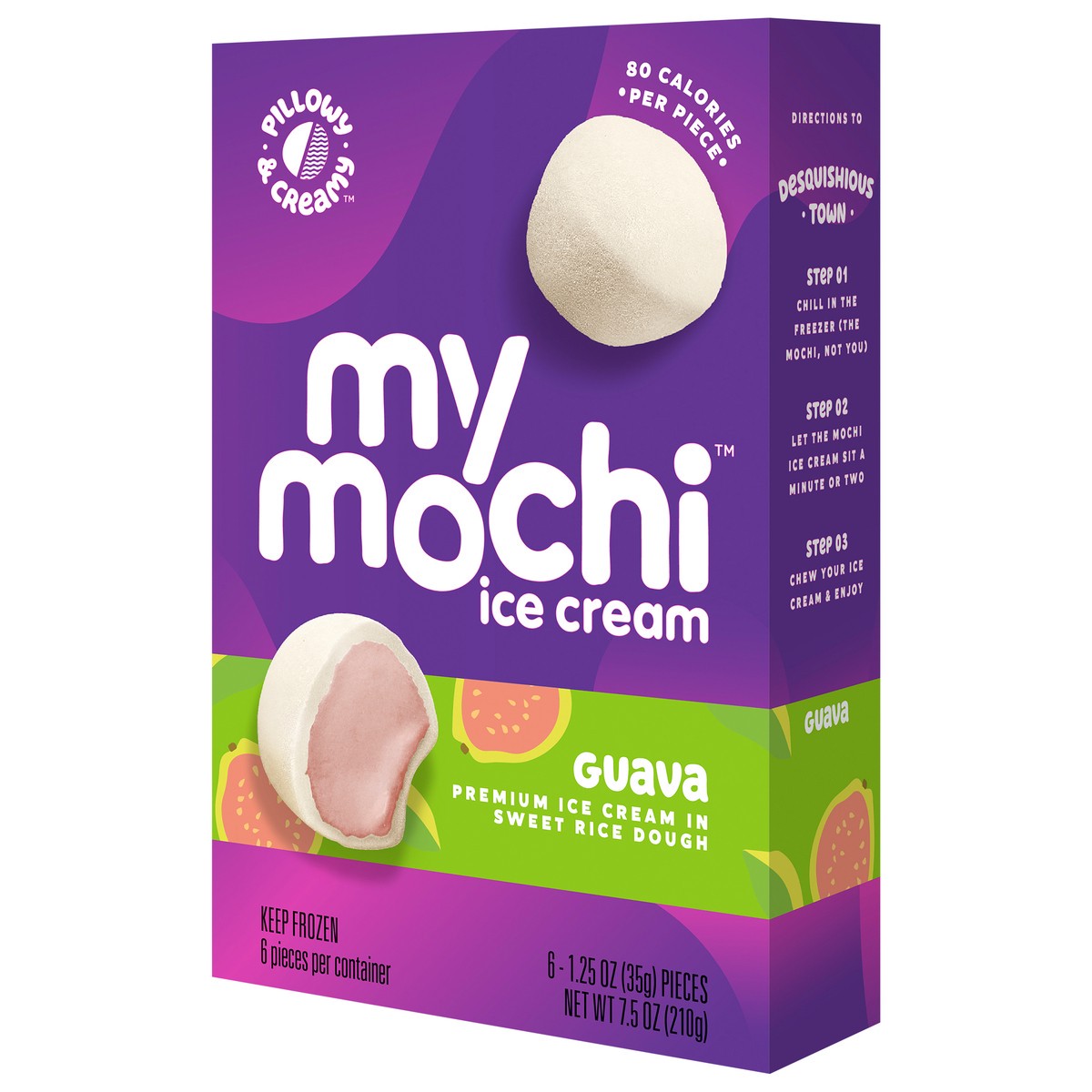 slide 6 of 9, My/Mo Ice Cream Guava, 6 ct