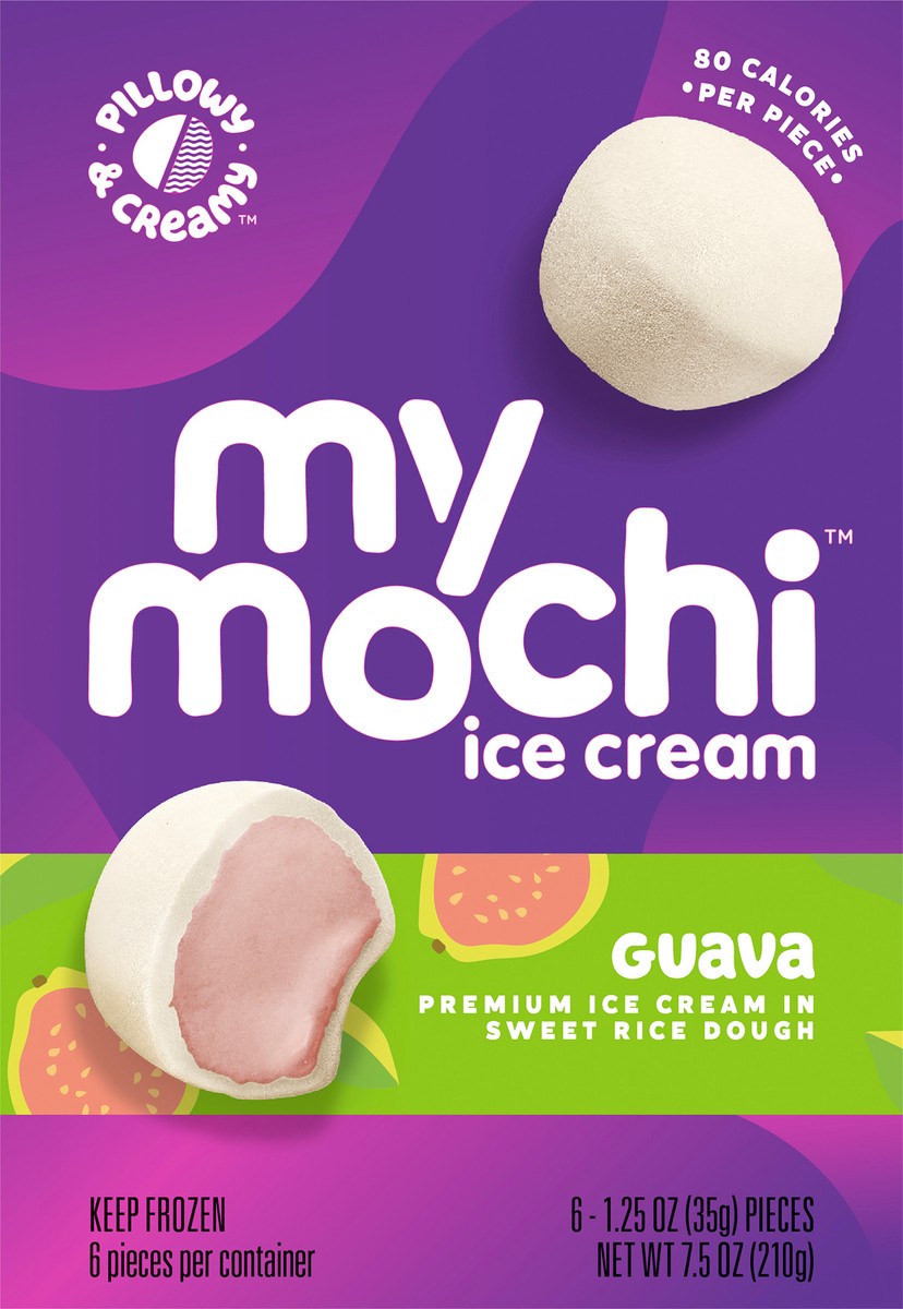 slide 3 of 9, My/Mo Ice Cream Guava, 6 ct