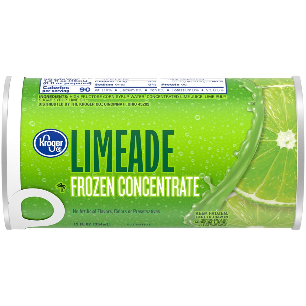 slide 2 of 3, Kroger Frozen Limeade Concentrate, 12 fl oz