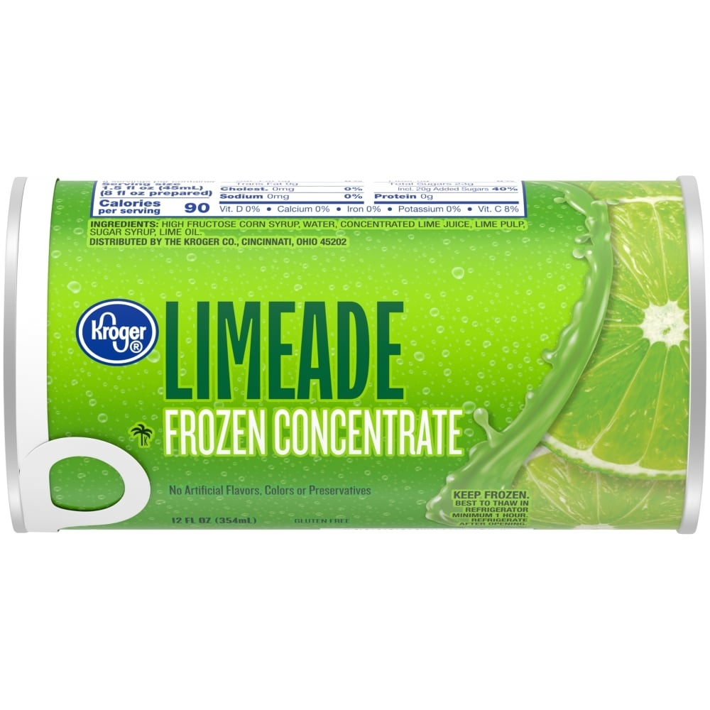 slide 1 of 1, Kroger Frozen Limeade Concentrate, 12 fl oz