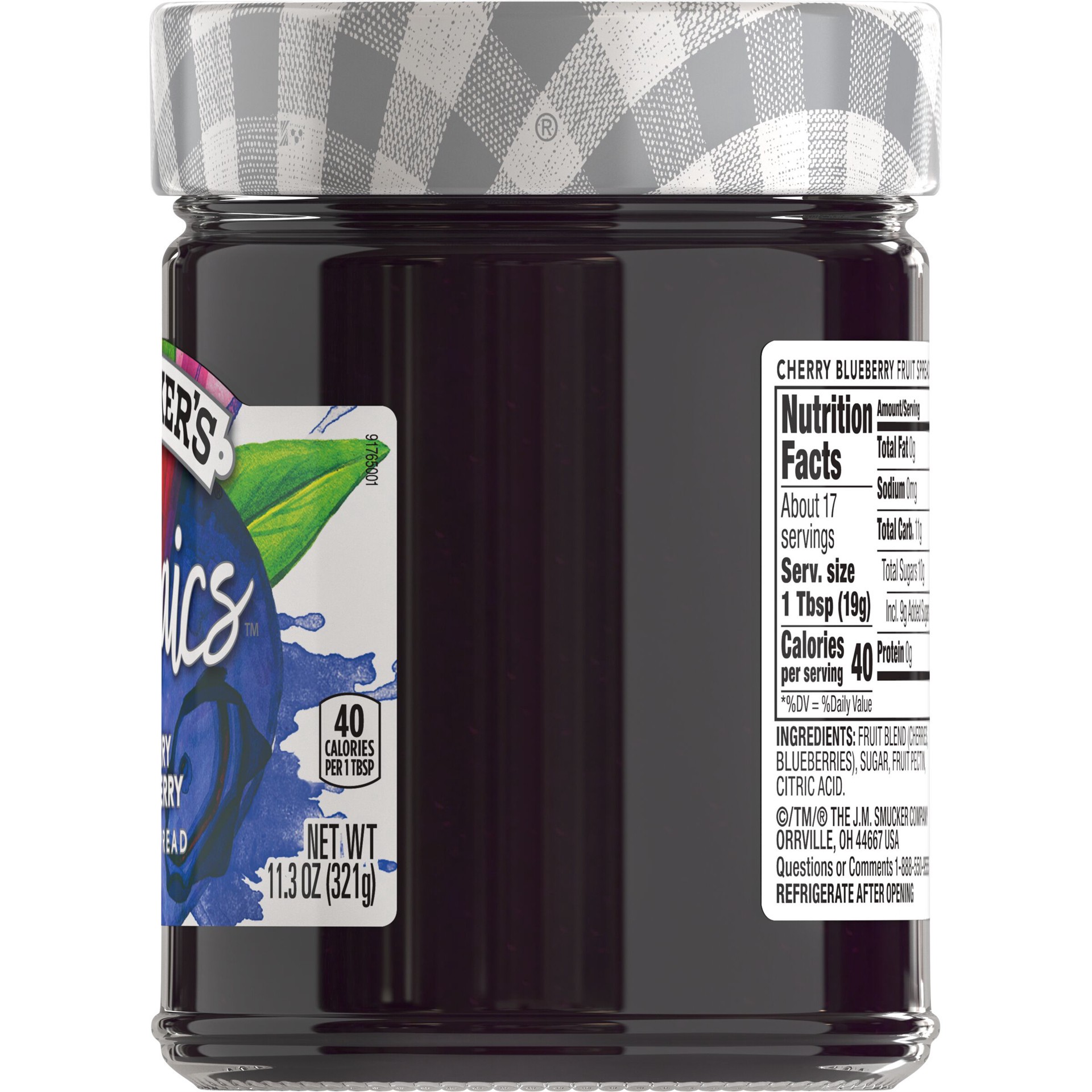 slide 2 of 5, Smucker's Mosaics Cherry Blueberry Fruit Spread, 11.3 Ounces, 11.3 oz