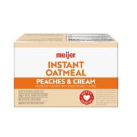 slide 23 of 29, Meijer Peaches & Cream Instant Oatmeal, 10 ct