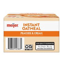 slide 2 of 29, Meijer Peaches & Cream Instant Oatmeal, 10 ct