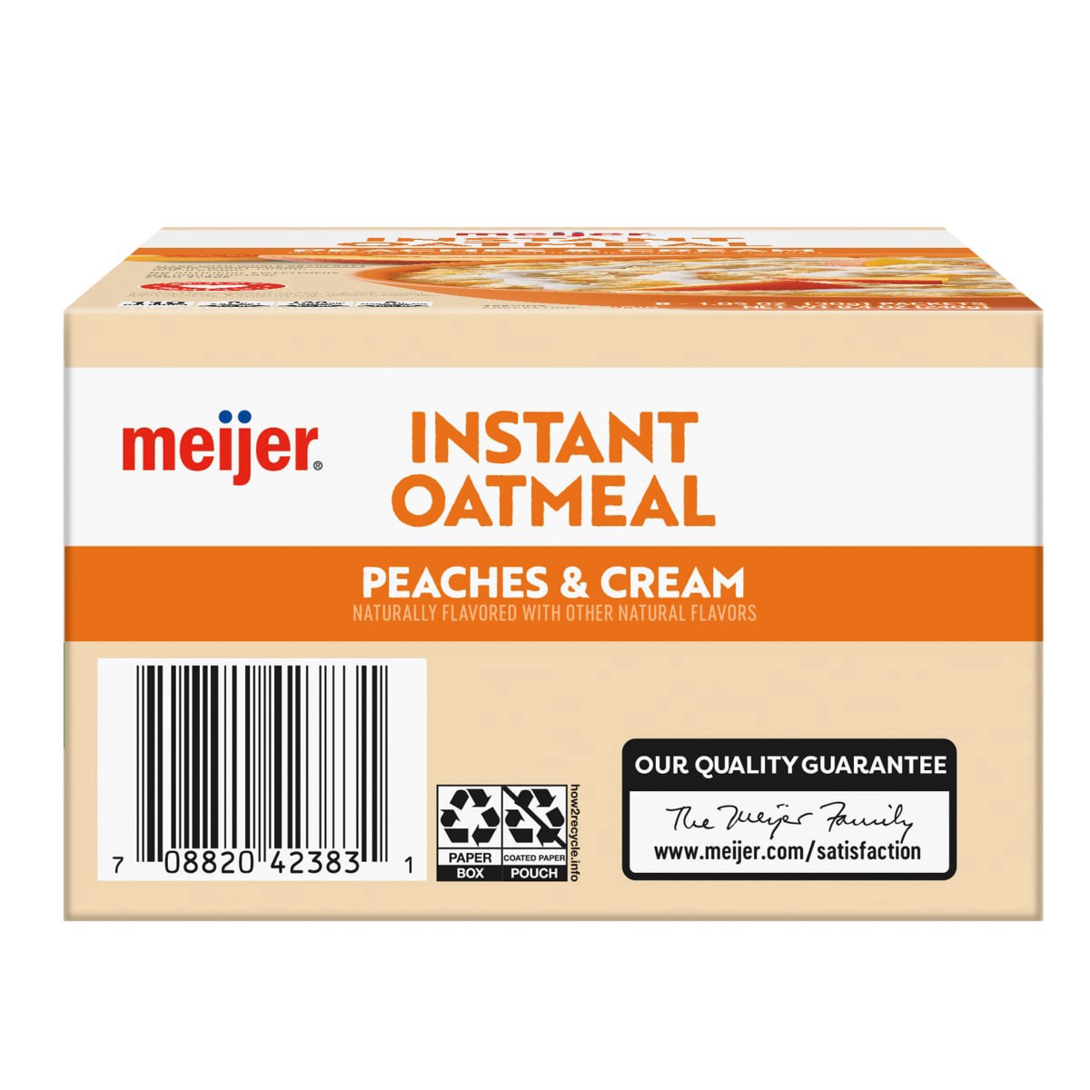 slide 17 of 29, Meijer Peaches & Cream Instant Oatmeal, 10 ct