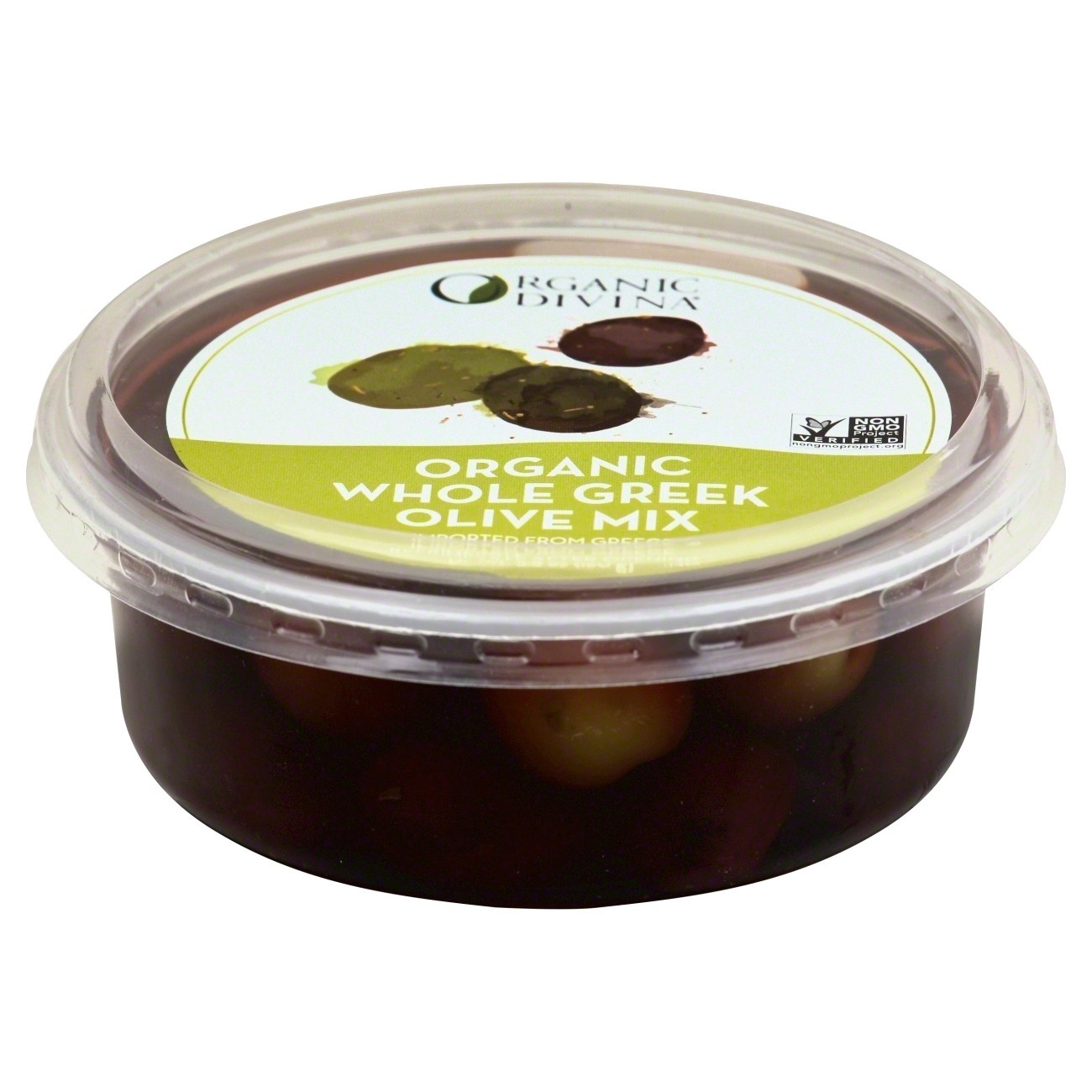 slide 1 of 1, Divina Organic Whole Greek Olive Mix, 5.6 oz