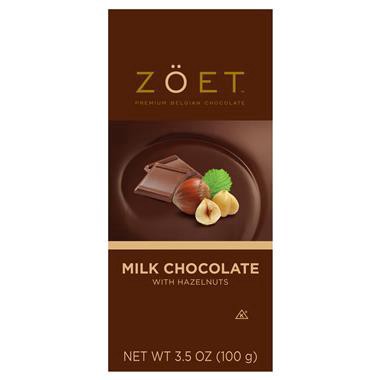 slide 1 of 1, Zoet Chocolate Milk Bar With Hazelnut - 3.5 oz, 3.5 oz