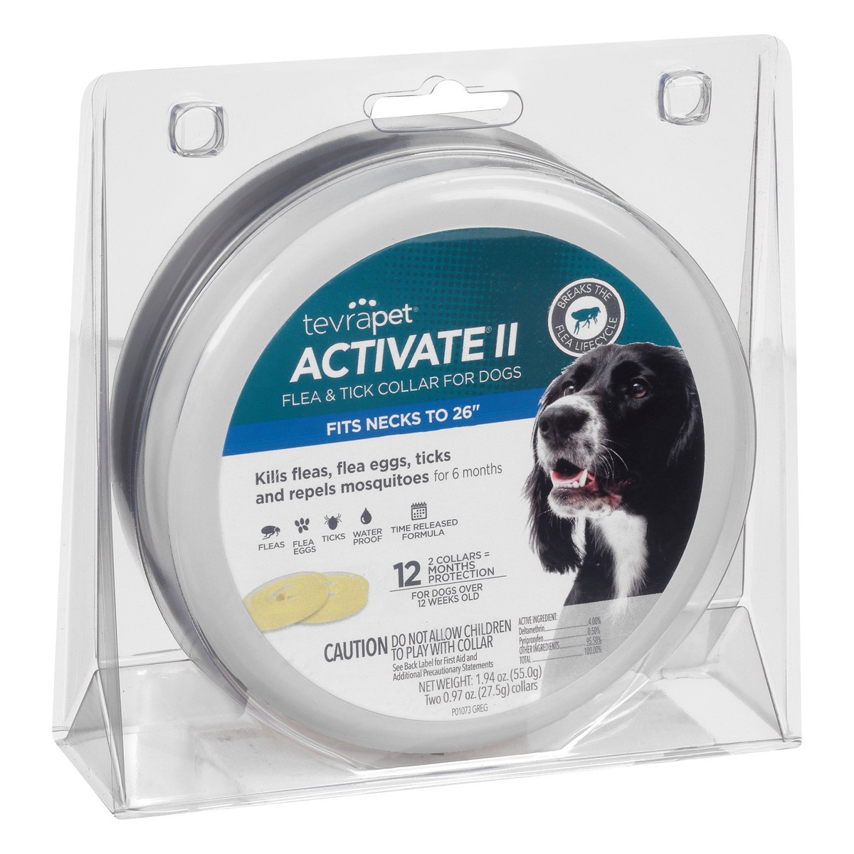 slide 4 of 9, Tevra Pet Activate II Flea & Tick Collar for Dogs, 2 ct