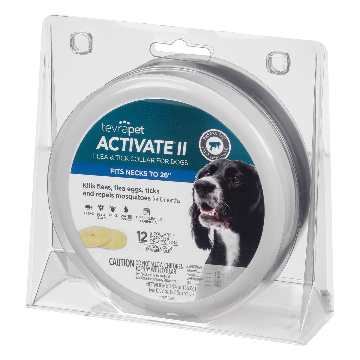 slide 3 of 9, Tevra Pet Activate II Flea & Tick Collar for Dogs, 2 ct