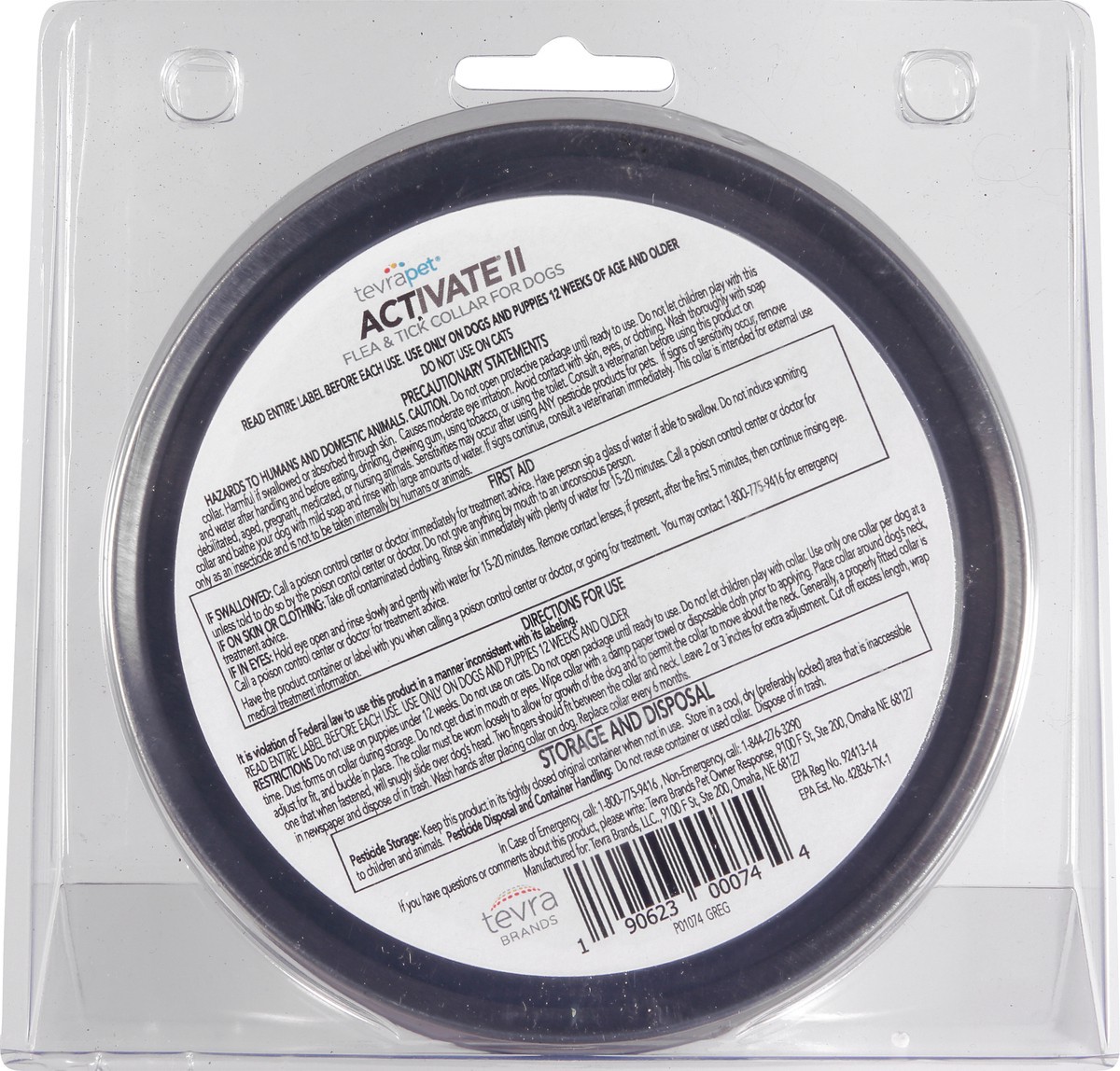 slide 7 of 9, Tevra Pet Activate II Flea & Tick Collar for Dogs, 2 ct