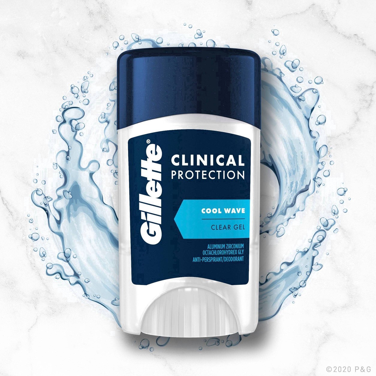 slide 2 of 56, Gillette Antiperspirant Deodorant for Men, Clinical Clear Gel, Cool Wave, 72 Hr. Sweat Protection, 2.6 oz, 2.6 oz