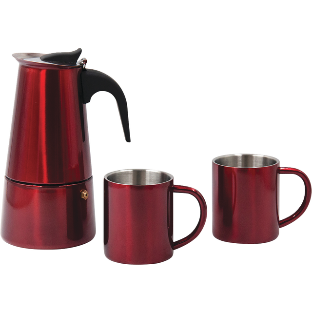 slide 1 of 1, CREATIVE HOME 6Cup S/S Espresso Maker Set-Red, 1 ct