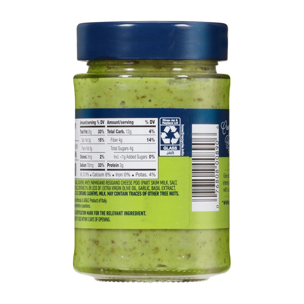 slide 32 of 78, Barilla Pesto Creamy Genovese Sauce with Italian Basil 6.2 oz, 6.2 oz