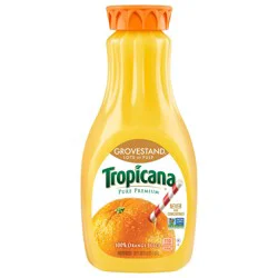 Tropicana Pure Premium Grovestand 100% Orange Juice Lots of Pulp 52 Fl Oz