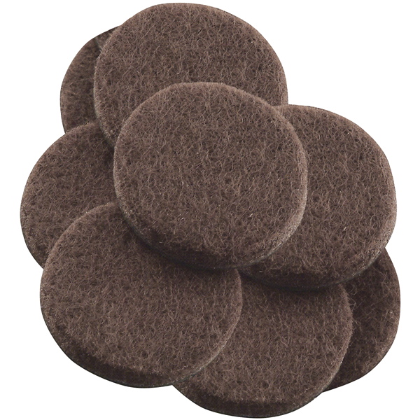 slide 1 of 1, SoftTouch by Waxman Self-Stick Felt Pads - Gray, 8 ct