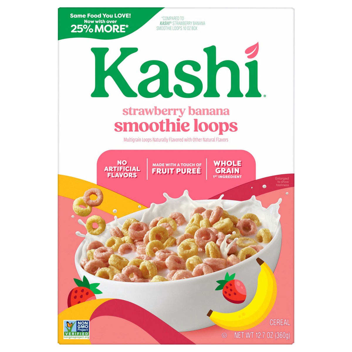 slide 1 of 13, Kashi Strawberry Banana Cereal 12.7 oz, 12 oz