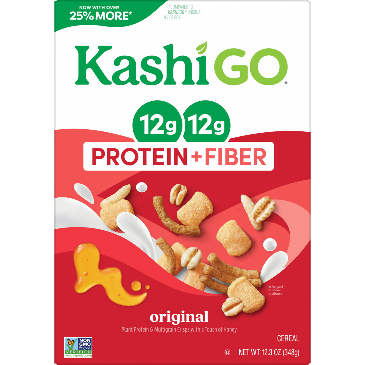 slide 6 of 8, Kashi Go Cereal Original 12.3oz, 12 oz