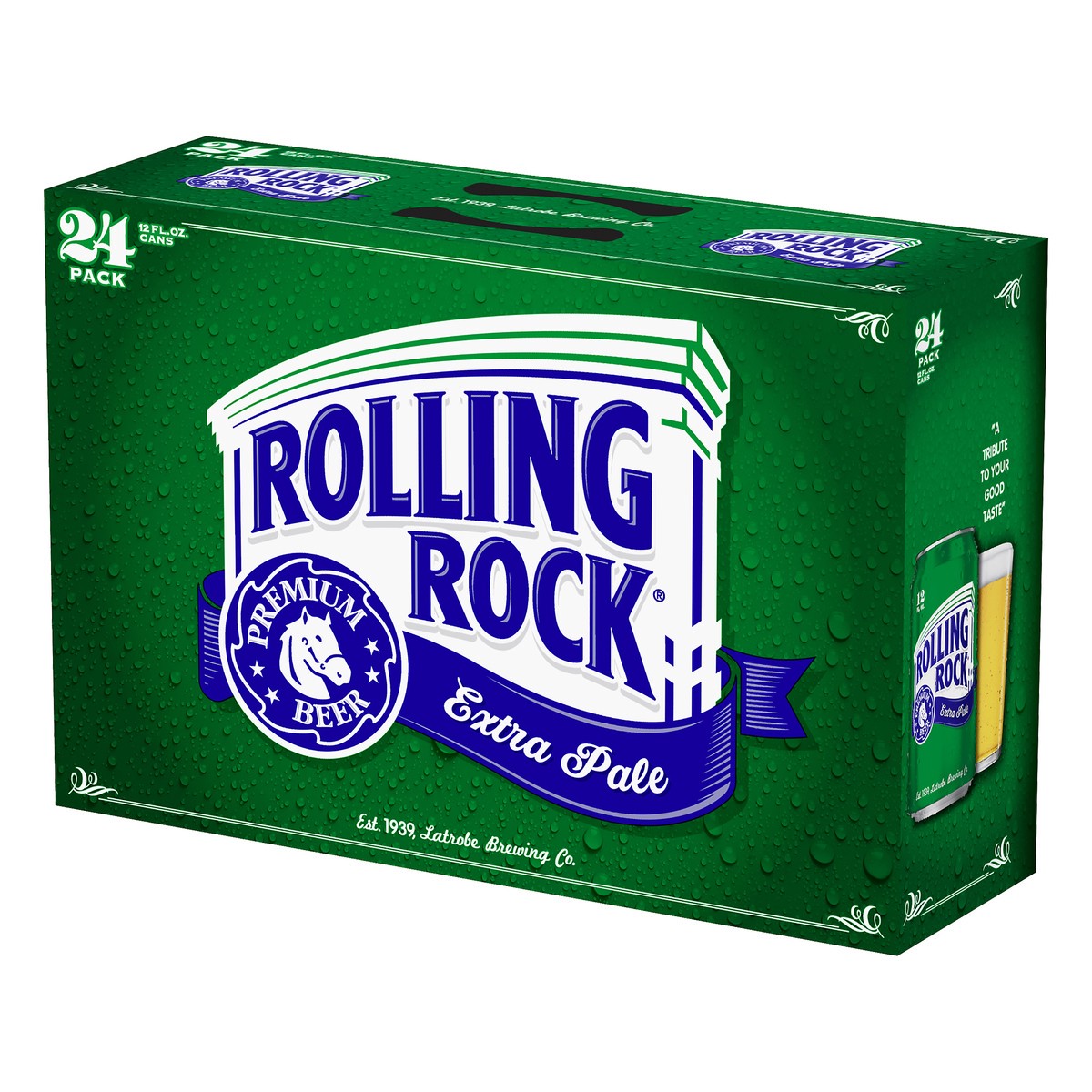 slide 6 of 8, Rolling Rock 24 Pack Extra Pale Beer 24 ea, 24 ct; 12 oz