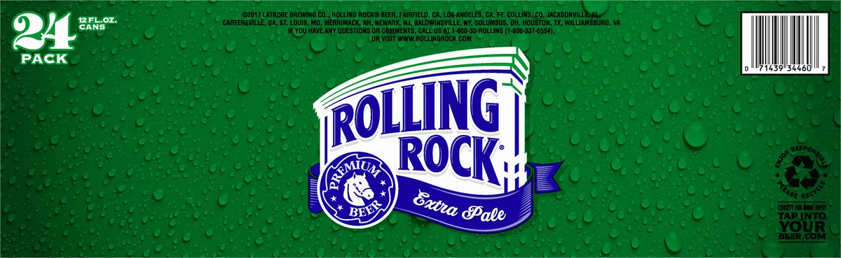 slide 8 of 8, Rolling Rock 24 Pack Extra Pale Beer 24 ea, 24 ct; 12 oz