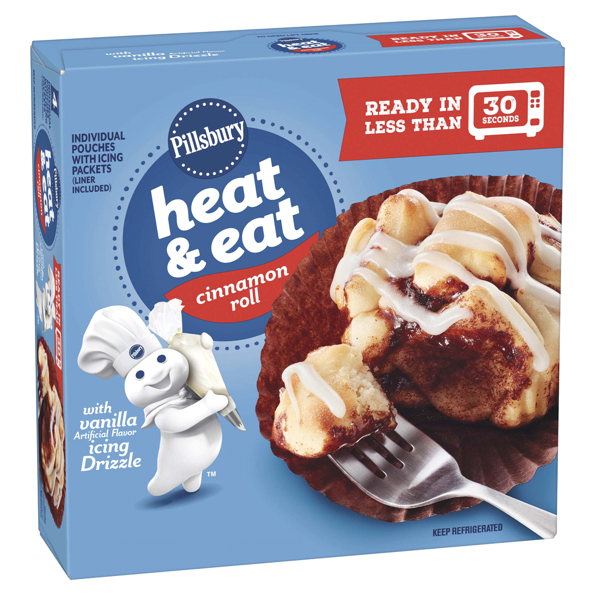 slide 1 of 1, Pillsbury Heat & Eat Cinnamon Rolls, 10.8 oz