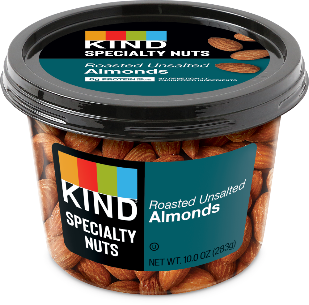 slide 1 of 6, KIND Kind Roasted Unsalted Almonds, 10 oz