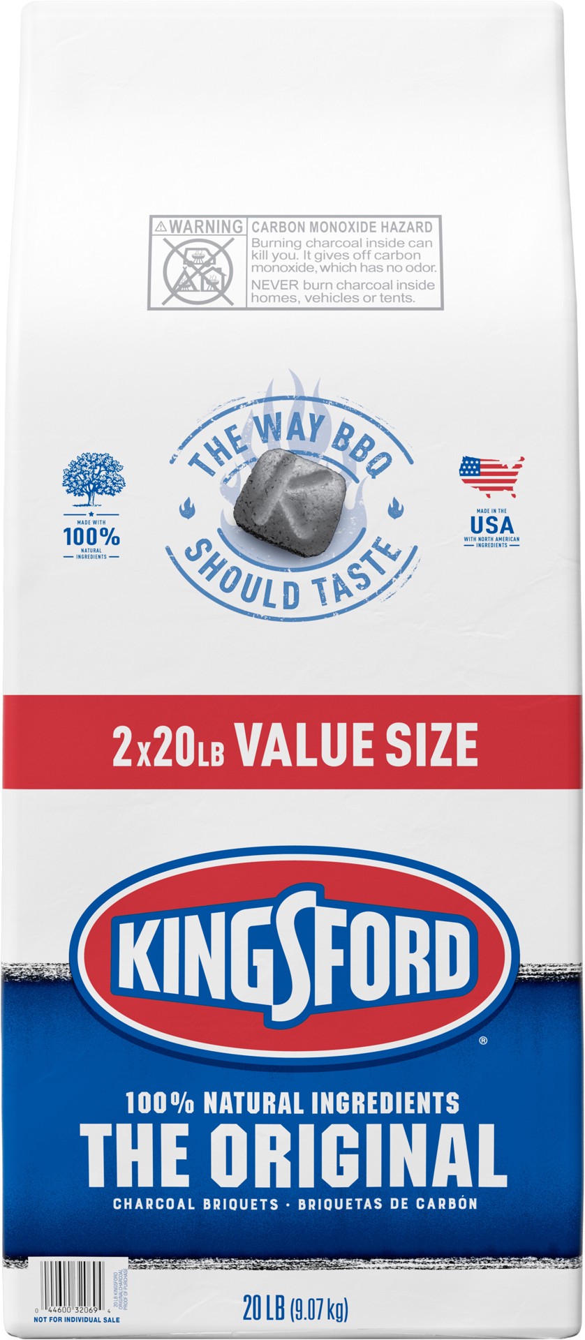 slide 1 of 7, Kingsford Original Charcoal Briquettes, BBQ Charcoal for Grilling, 20 Pounds Each, Pack of 2, 40 lb