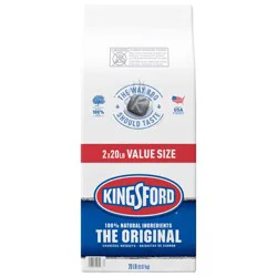Kingsford Original Charcoal Briquettes, BBQ Charcoal for Grilling, 20 Pounds Each, Pack of 2